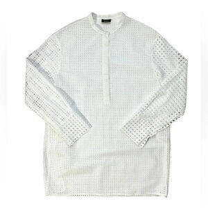 NWOT AKRIS Cotton Broderie Anglaise Patchwork Tunic